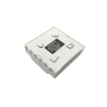 Marmonix MFU-6100 ultrasonic flow meter back panel with DIN rail mount and label
