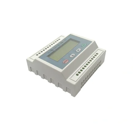 Marmonix MFU-6100 digital ultrasonic flowmeter angled view with display and terminal blocks