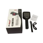 MarMonix MTV-320 Pro handheld thermal imaging camera kit with retail box, user manual, wrist strap, and USB charging cable