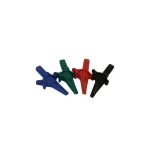 Color-coded alligator clips set (blue, green, red, black) for MPQ400 Pro voltage test leads