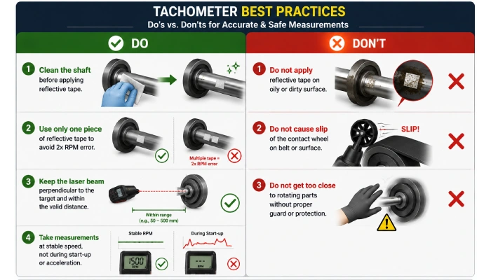 How to Take Accurate Tachometer Readings